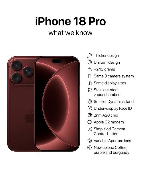 Apple iPhone 18 Pro 256 GB